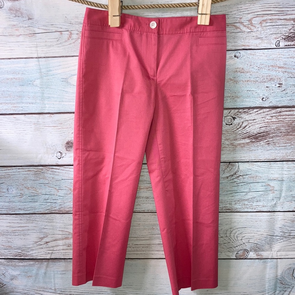 - Ann Taylor pinky peach straight leg slacks